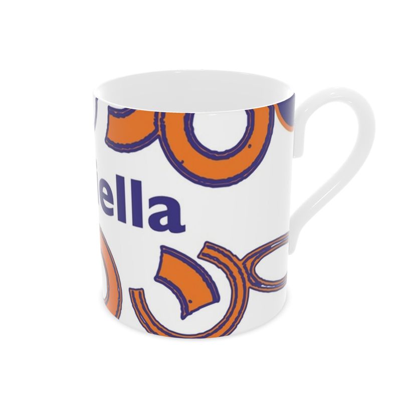 Eronie - Bone China Orange Mug - Daniella