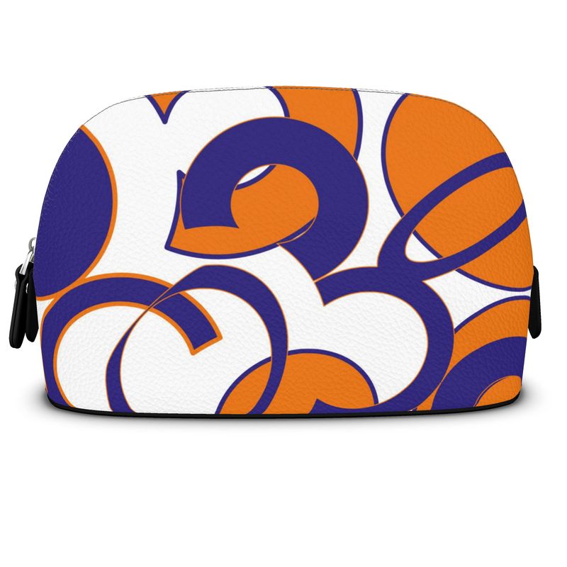 Orange Cosmetic Bag